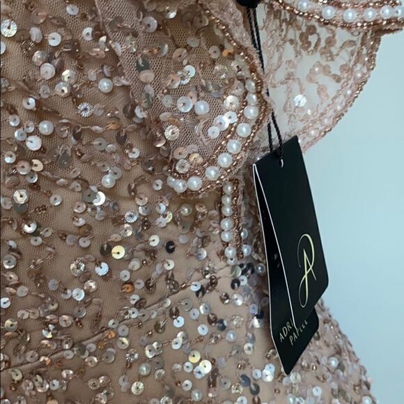 Adrianna Papell Flutter Sleeve Dress - Picture 9 of 11